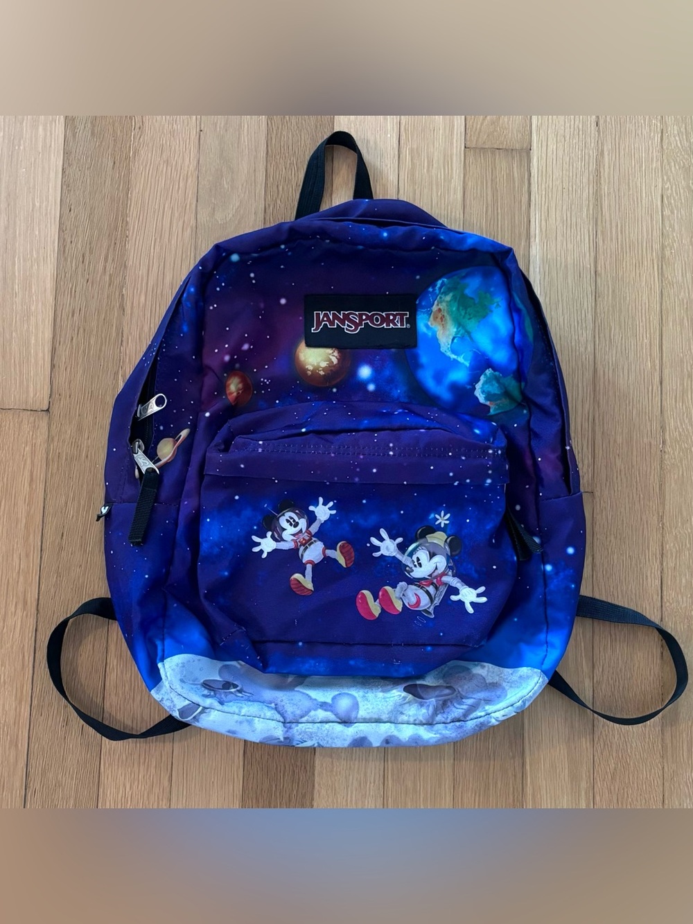 Disney Jansport High Stakes Space Walk Mickey Mouse Backpack RARE
